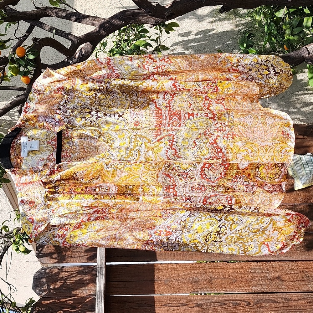 Rachel Zoe Floral Boho Paisley Top, NWOT (Large)